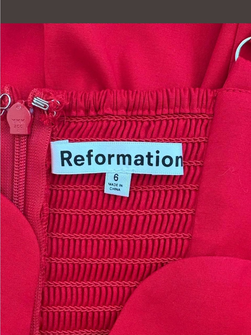 Reformation Alfred dress in red size 6 - Picture 5 of 7
